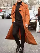 Men's Market Trench – Tailored Fleece Trench Coat | Mokum Alef