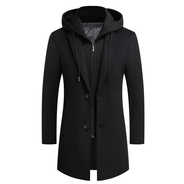 Orvato Wool Jacket | Heren Jas – Wolmix, Tailored Fit & Afneembare Capuchon
