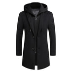 Orvato Wool Jacket | Heren Jas – Wolmix, Tailored Fit & Afneembare Capuchon