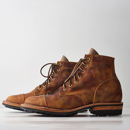 Jett Urban Leather Boots | Men's Ankle Boots - Leather Upper, Lace-up & Cap-Toe