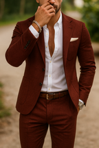 Pure Linen Gentleman Suit – Luchtig & Stijlvol Linnen Herenpak voor Zomer en Voorjaar