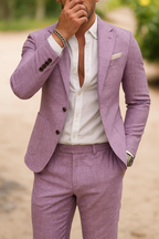 Pure Linen Gentleman Suit – Luchtig & Stijlvol Linnen Herenpak voor Zomer en Voorjaar