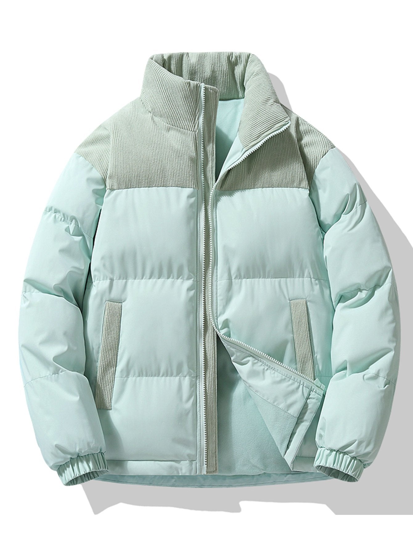 Orfeo Corduroy Patchwork Heren Puffer - Hip-Length | Mokum Alef