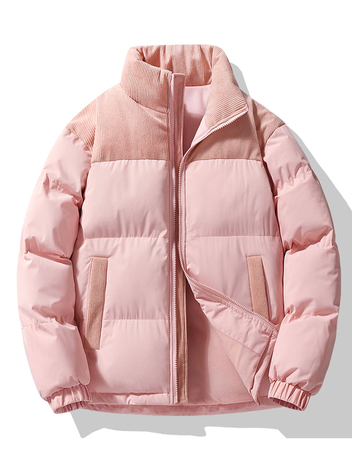 Orfeo Corduroy Patchwork Heren Puffer - Hip-Length | Mokum Alef