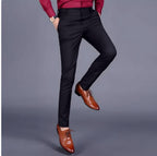 MetroStretch Classic Trousers – herrebukser med høy midje med stretch og klassisk design