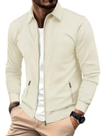 Urban Zip Overshirt – modern heren overshirt met ritssluiting, ideale tussenlaag voor casual en smart-casual outfits