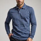 Long sleeve polo heren stijlvol casual shirt lange mouwen comfortabel van Mokum Alef