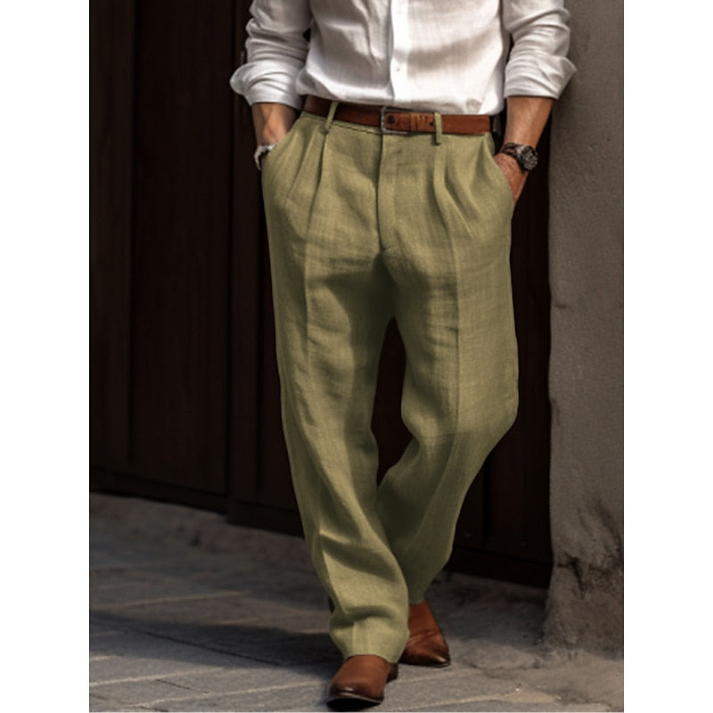 Santorini AirFlow Trousers - Zomerse Viscose Heren Broek | Mokum Alef