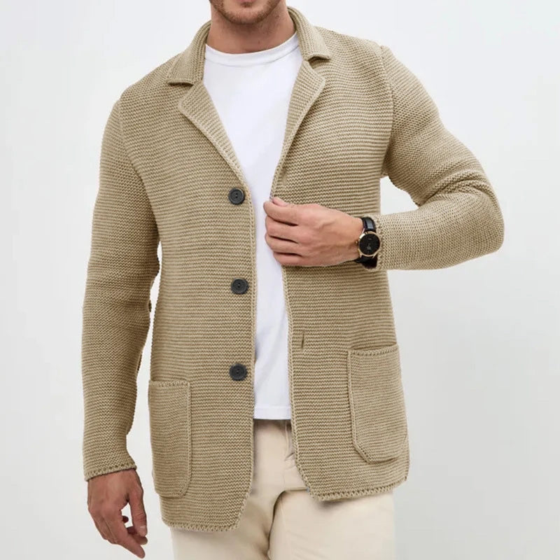 sergio wool cardigan regular fit heren – mokum amsterdam™