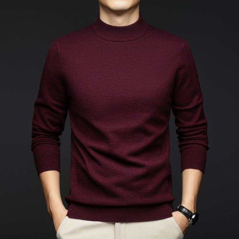 Ceraro Slim Knit | Heren Trui – Slim Fit, Zachte Katoen & Geribde Boorden